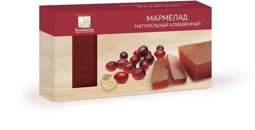  Мармелад пластовый 210г клюквенный в Астрахани