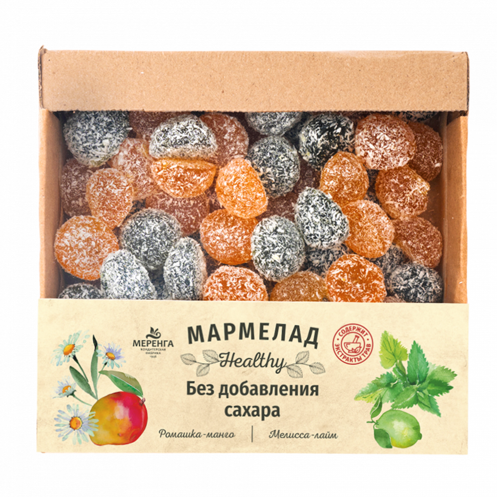  Меренга Мармелад в кокосовой обсыпке Ромашка+Мелисса , 800г     в Астрахани