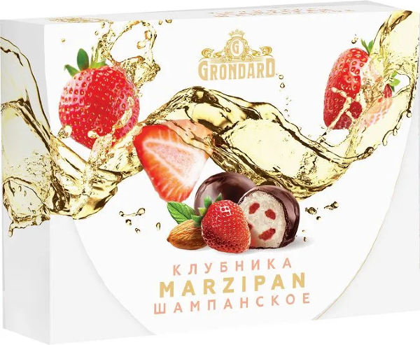 №1 TM Grondard       (10185) Конфеты глазированные Марципановые Клубника и Шампанское, 98г в Астрахани